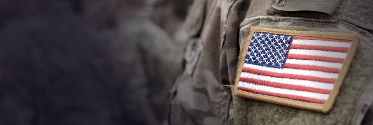 USA flag on a uniform